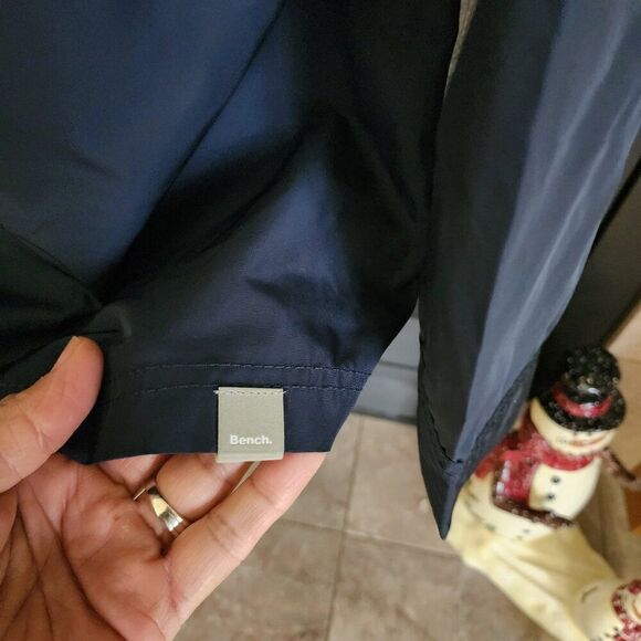 Bench Jacket Men's Navy Blue Hooded Waterproof Full Zip NEW - Picture 5 of 5